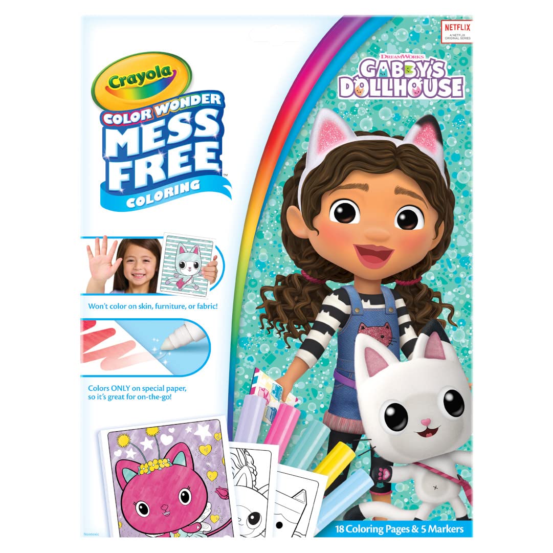Crayola Color Wonder Frozen Coloring Pages & Markers, Mess Free Coloring, Gift for Kids, Age 3, 4, 5, 6 (Styles May Vary)