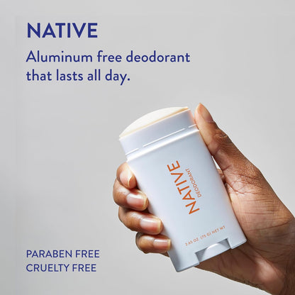 Native Deodorant | Natural Deodorant for Men, Aluminum Free with Baking Soda, Probiotics, Coconut Oil and Shea Butter | Eucalyptus & Mint