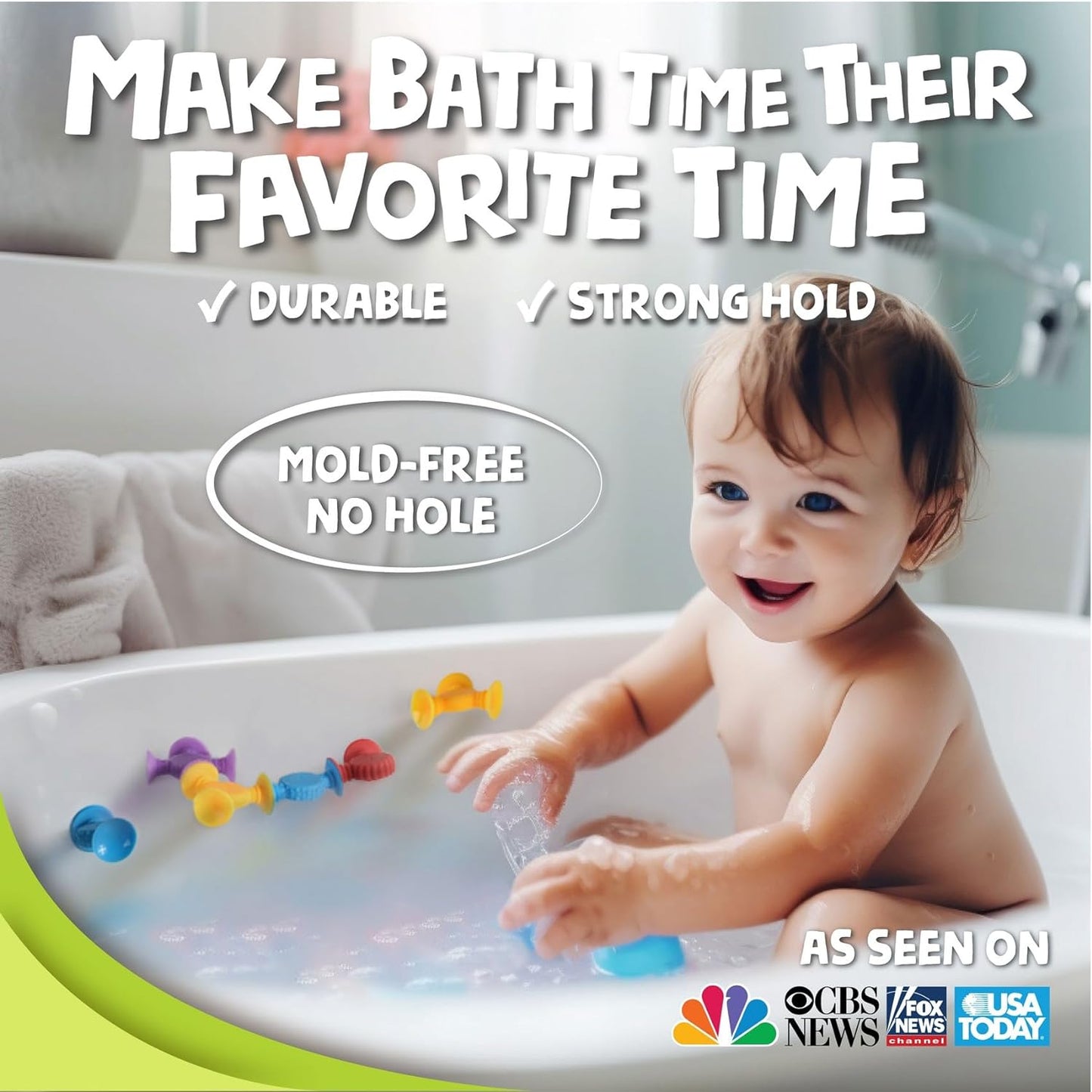 BUNMO Textured Suction Bath Toys 10pcs | Connect, Build, Create | No Mold Bath Toy | Hours of Fun & Creativity | Stimulating & Addictive Sensory Suction Toy | No Hole Bath Toy | Mold Free Bath Toys