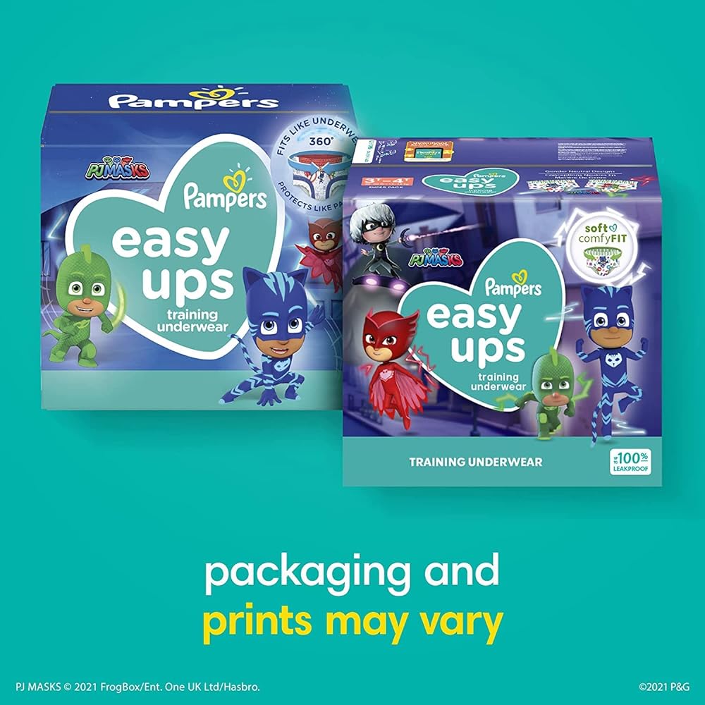 Pampers Easy Ups Girls & Boys Potty Training Pants - Size 3T-4T, 124 Count, My Little Pony Training Underwear