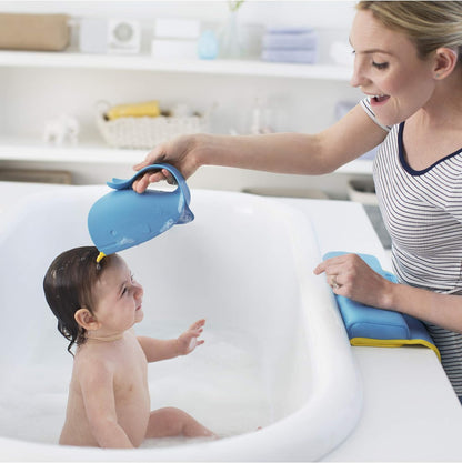 Skip Hop Baby Bath Rinse Cup, Moby Tear-free Waterfall Rinser, Grey