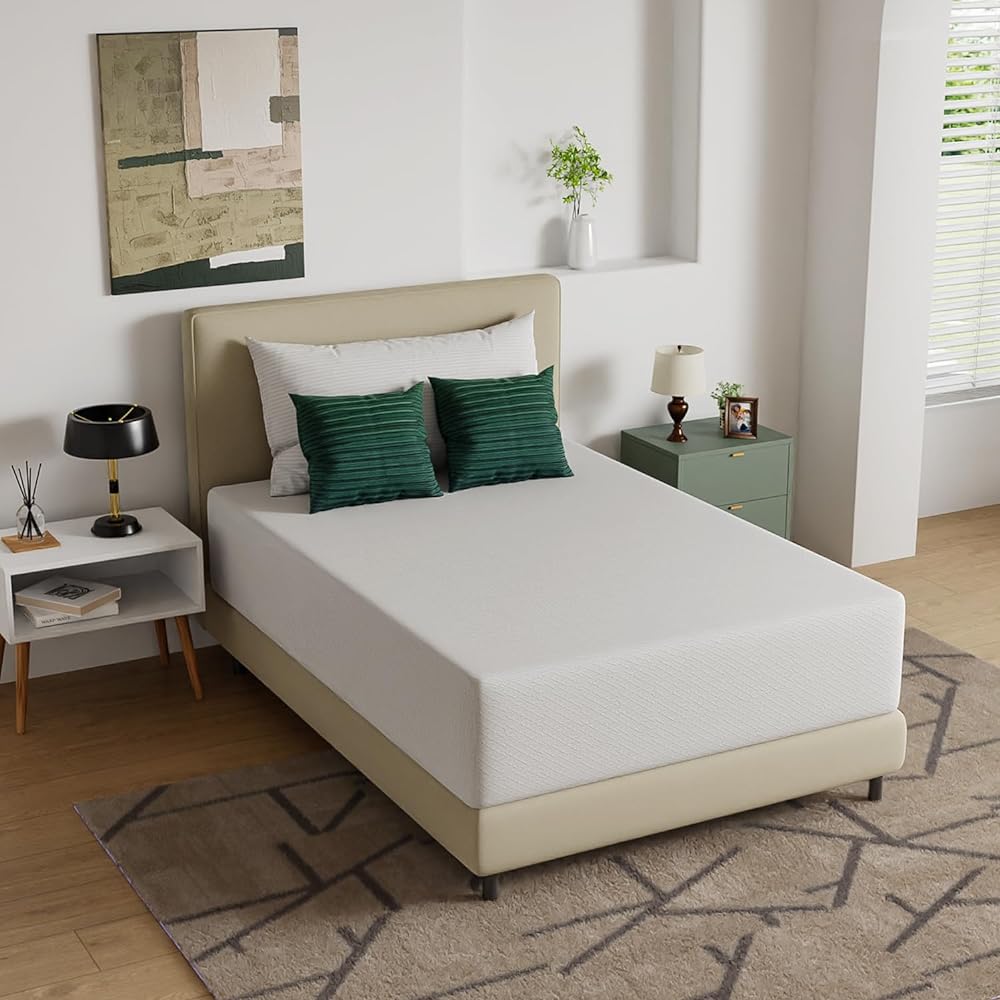 PayLessHere 10 Inch Twin Gel Memory Foam Mattress Fiberglass Free/CertiPUR-US Certified/Bed-in-a-Box/Cool Sleep & Comfy Support