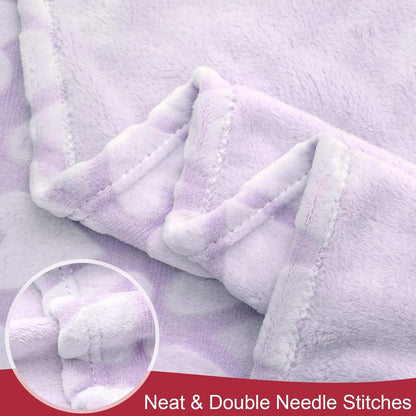 Bertte Plush Baby Blanket for Boys Girls | Swaddle Receiving Blankets Super Soft Warm Lightweight Breathable for Infant Toddler Crib Stroller - 40"x50" Large, Green Hearts Embossed