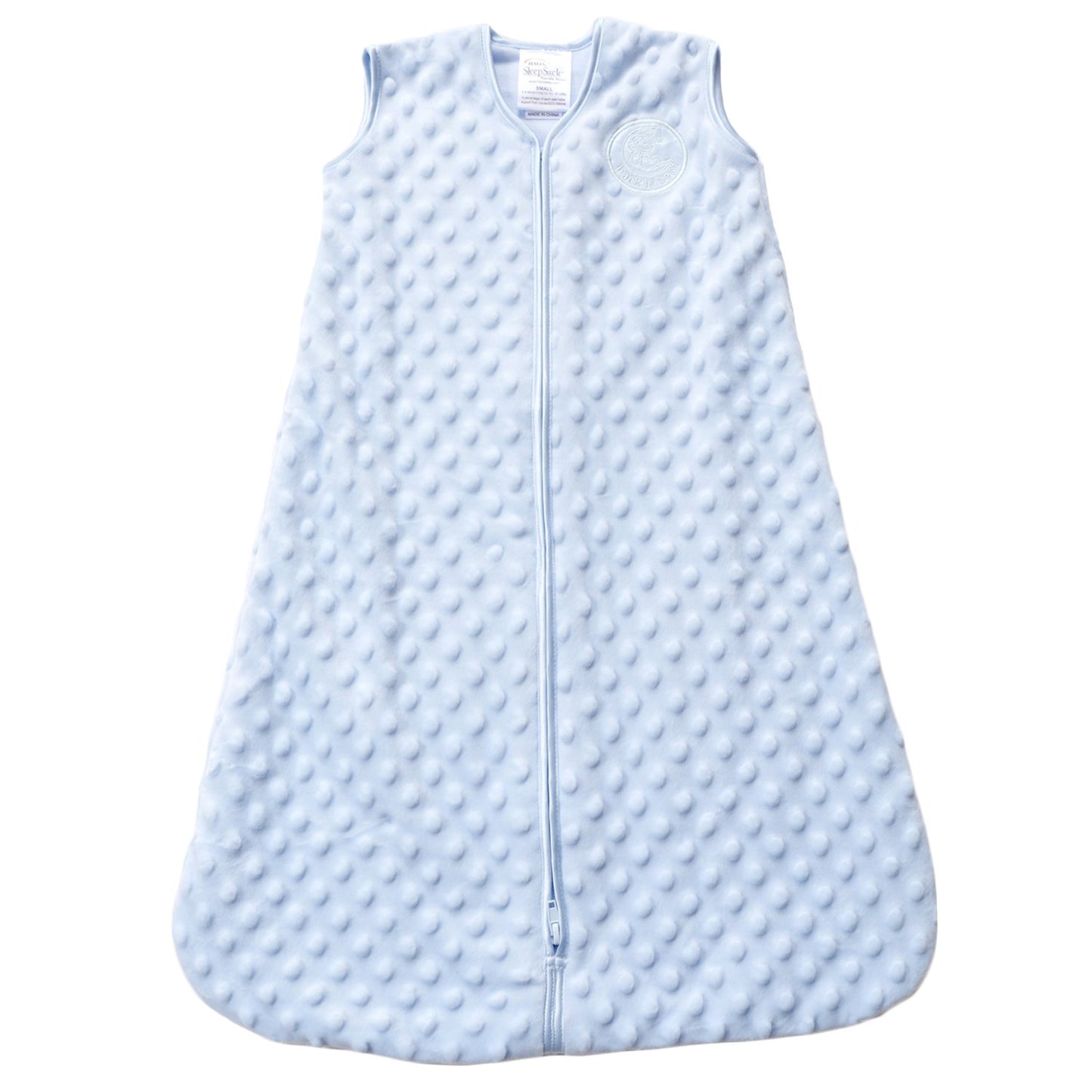HALO Sleepsack Plush Dot Velboa Wearable Blanket, TOG 1.5, Cream, Medium