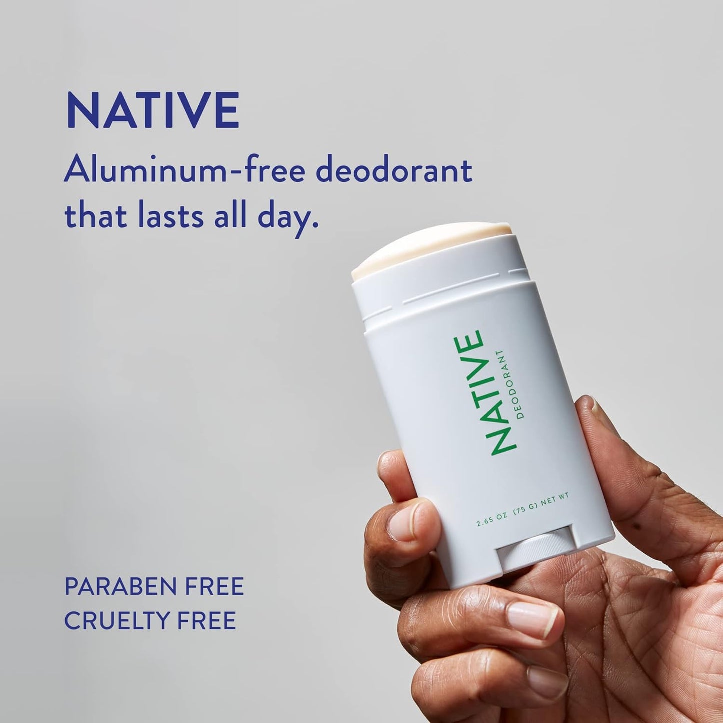 Native Deodorant | Natural Deodorant for Men, Aluminum Free with Baking Soda, Probiotics, Coconut Oil and Shea Butter | Eucalyptus & Mint