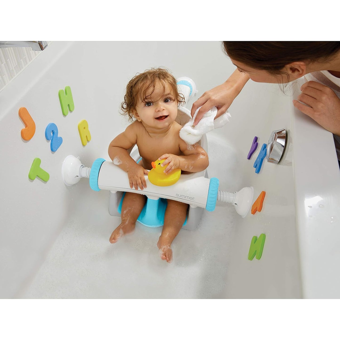 Summer InfantBaby Bathtub Seat with Toys, Backrest, Suction Cups - My Bath Seat by Summer Infant