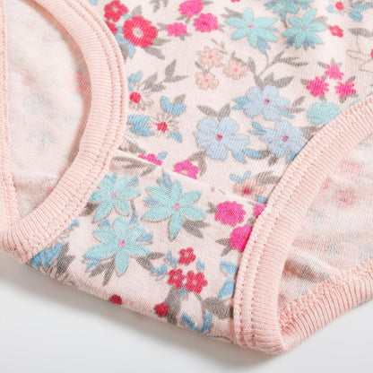 Finihen Toddler Girls Cotton Underwear Cute Print Briefs Little girls Panties Soft Multipacks