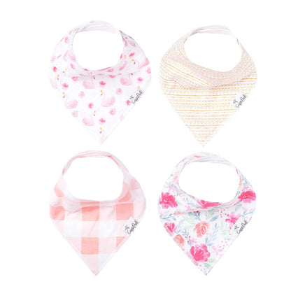 Copper Pearl Baby Bandana Drool Bibs for Drooling and Teething 4 Pack Gift Set “Autumn, Soft Set of Cloth Bandana Bibs for Any Baby Girl or Boy, Cute Registry Ideas for Baby Shower Gifts