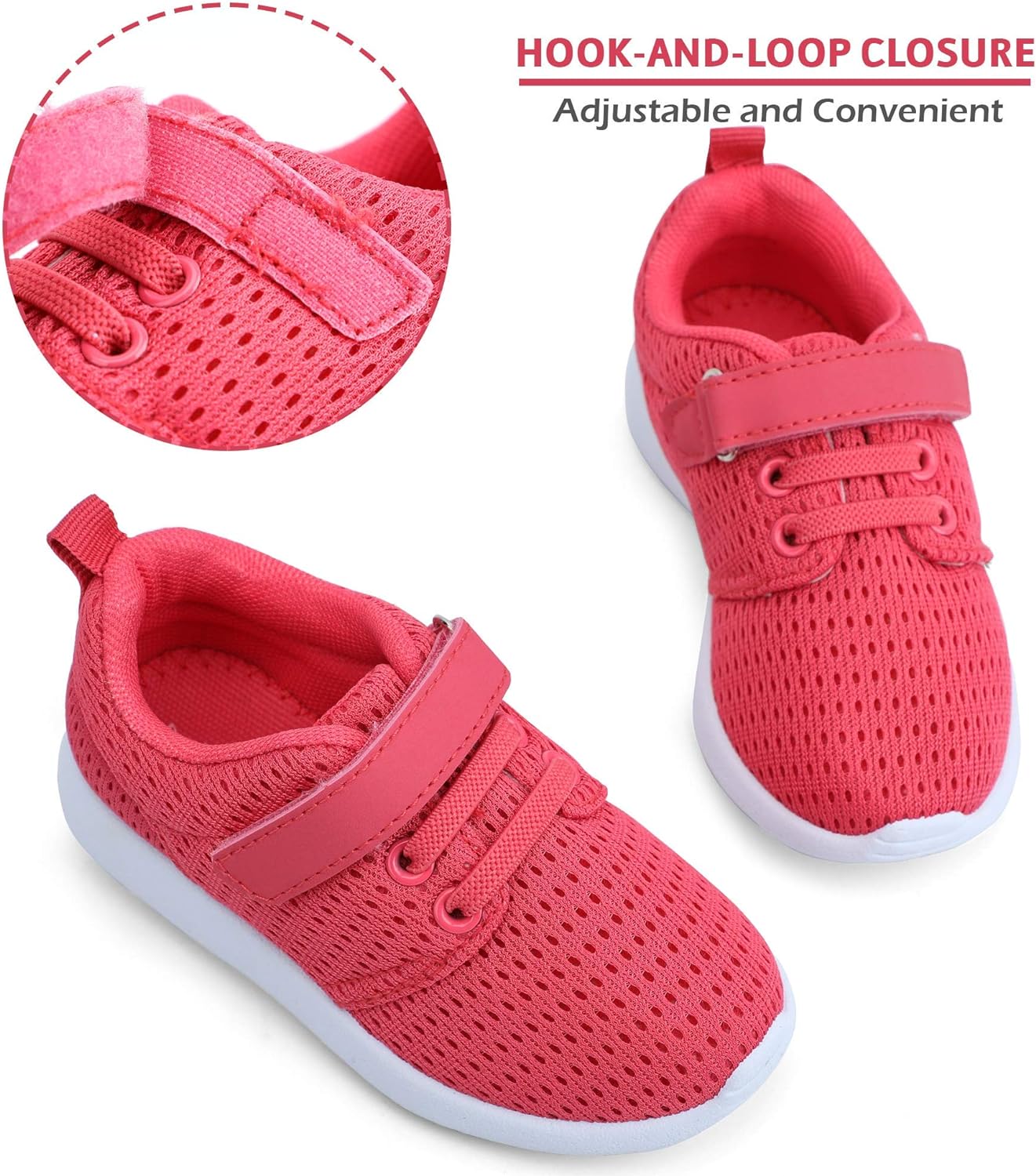 HIITAVE Toddler/Little Kid Boys Girls Shoes Running/Walking Sports Sneakers