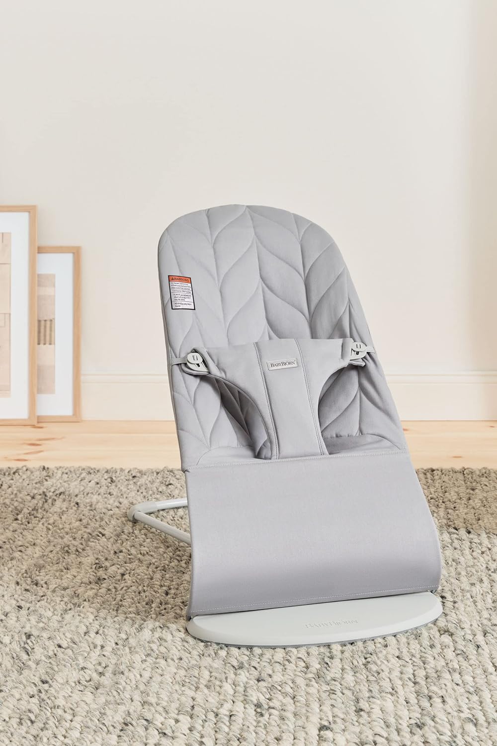 BabyBjörn Bouncer Bliss, Cotton, Classic Quilt, Anthracite