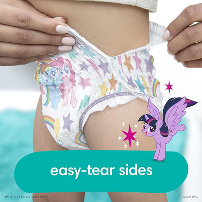 Pampers Easy Ups Girls & Boys Potty Training Pants - Size 3T-4T, 124 Count, My Little Pony Training Underwear
