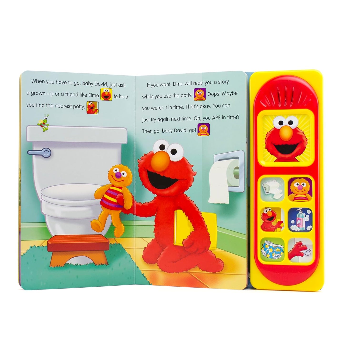 Sesame Street - Potty Time with Elmo - Potty Training Sound Book - PI Kids