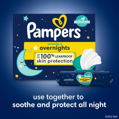 Pampers Swaddlers Overnights Diapers - Size 3, 116 Count, Disposable Baby Diapers, Night Time Skin Protection