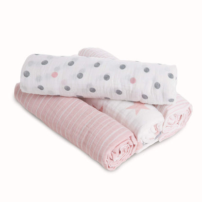essentials cotton muslin swaddle 4-pack