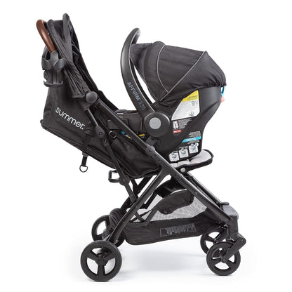 Summer Infant 3Dquickclose CS+ Compact Fold Stroller – Lightweight Stroller with Oversized Canopy, Extra-Large Storage and Compact Fold