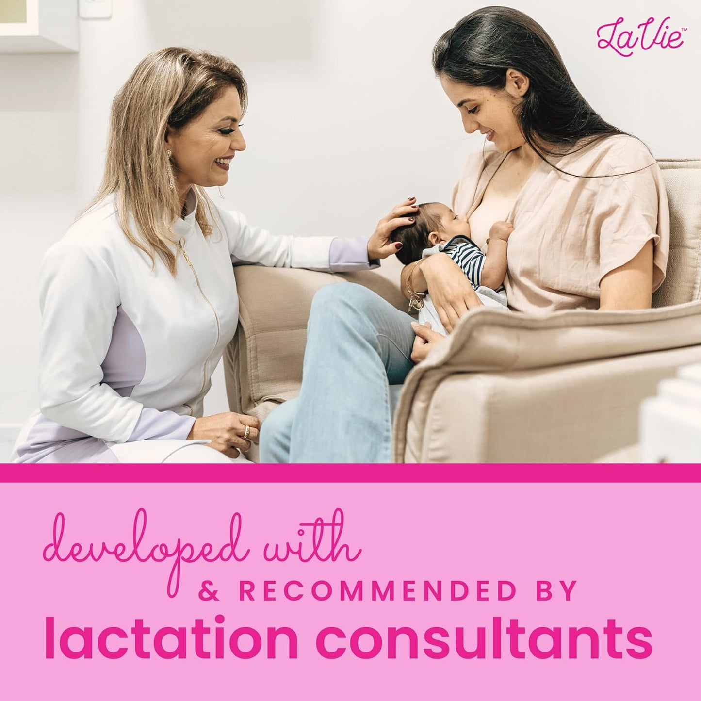 LaVie The Original Lactation Massager for Breastfeeding, Nursing, Pumping, Better Milk Flow, Reduced Discomfort (Teal)