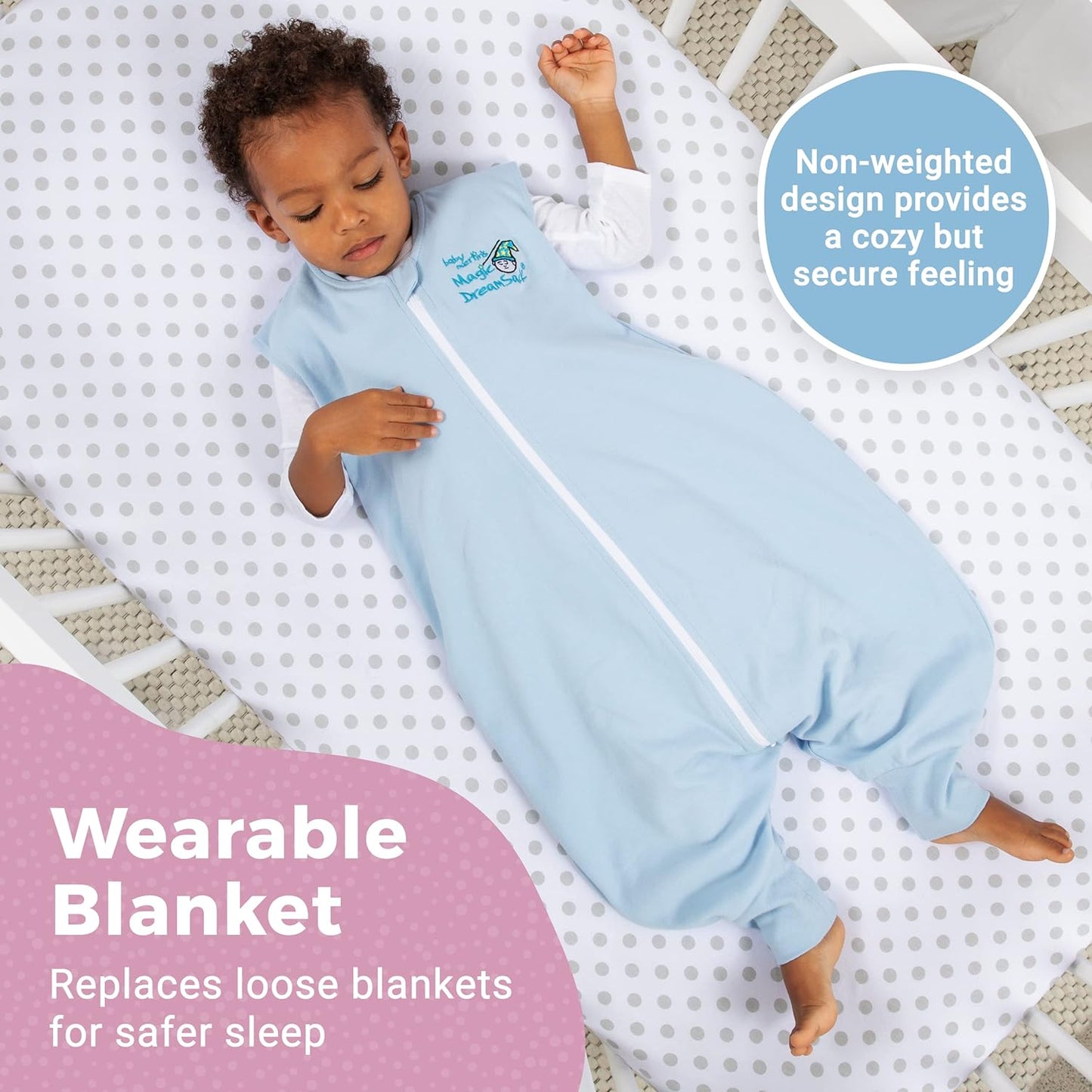 Baby Merlin's Magic Dream Sleep Sack - 100% Cotton Baby Wearable Blanket - Baby Sleep Sack 6-12 Months - Forest Friends