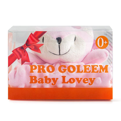 Pro Goleem Loveys for Babies - Soft Security Blanket Baby Snuggle Toy Newborn Stuffed Animals Baby Gifts for Boys and Girls, Grey Bunny 16 Inch