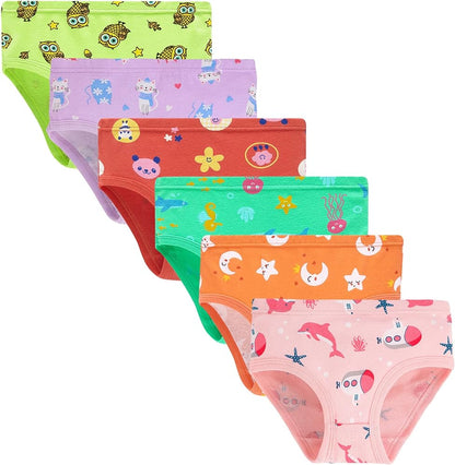Hahan Baby Soft Cotton Panties Cotton Little Girls Underwear Toddler Briefs