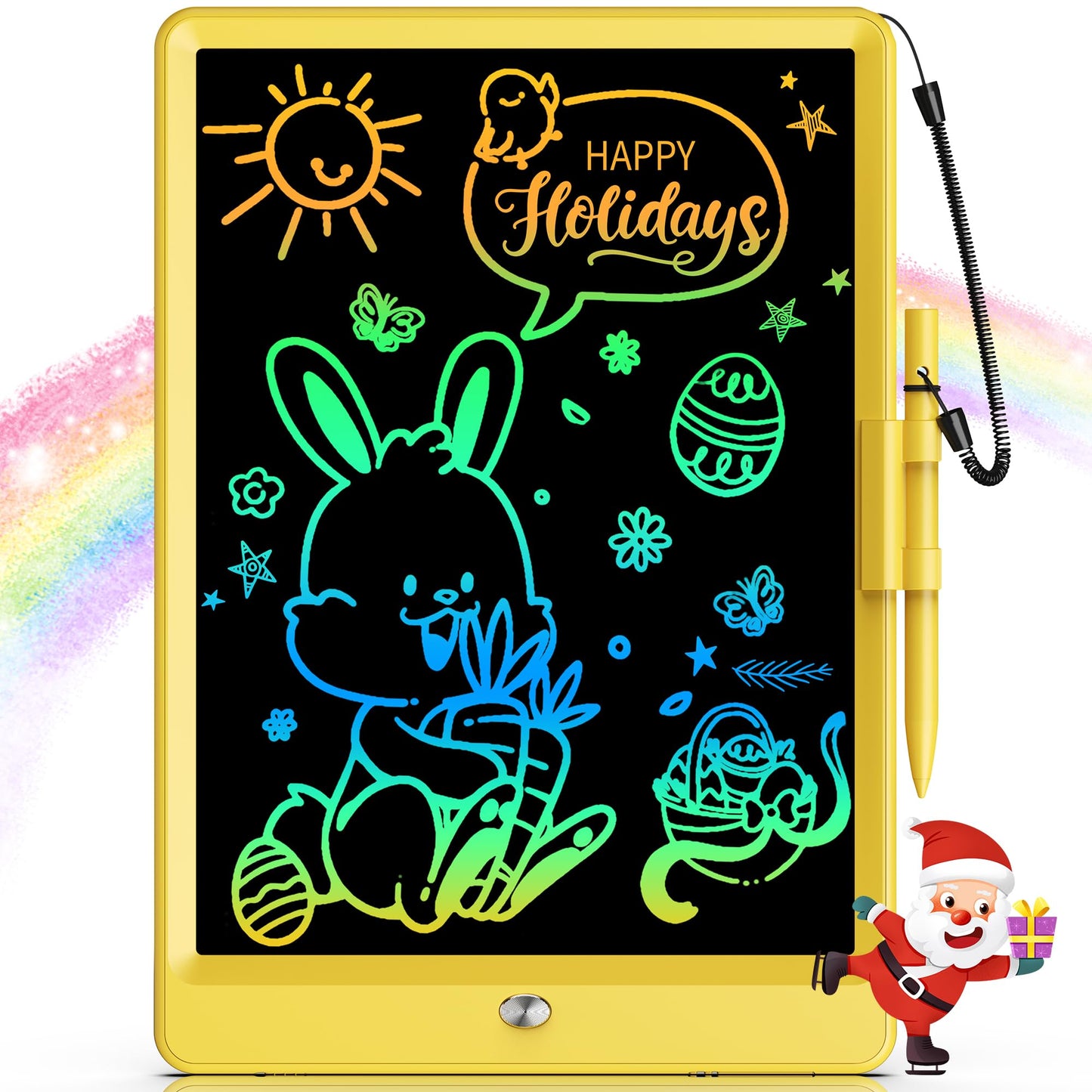 Bravokids Toys for 3-6 Years Old Girls Boys, LCD Writing Tablet 10 Inch Doodle Board, Electronic Drawing Pads, Educational Birthday Gift for 3 4 5 6 7 8 Years Old Kids Toddler (Blue)
