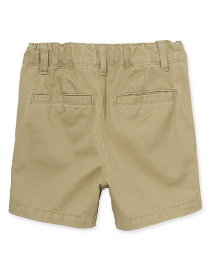 The Children's Place Baby Boys and Toddler Boys Chino Shorts, Flax, 2T