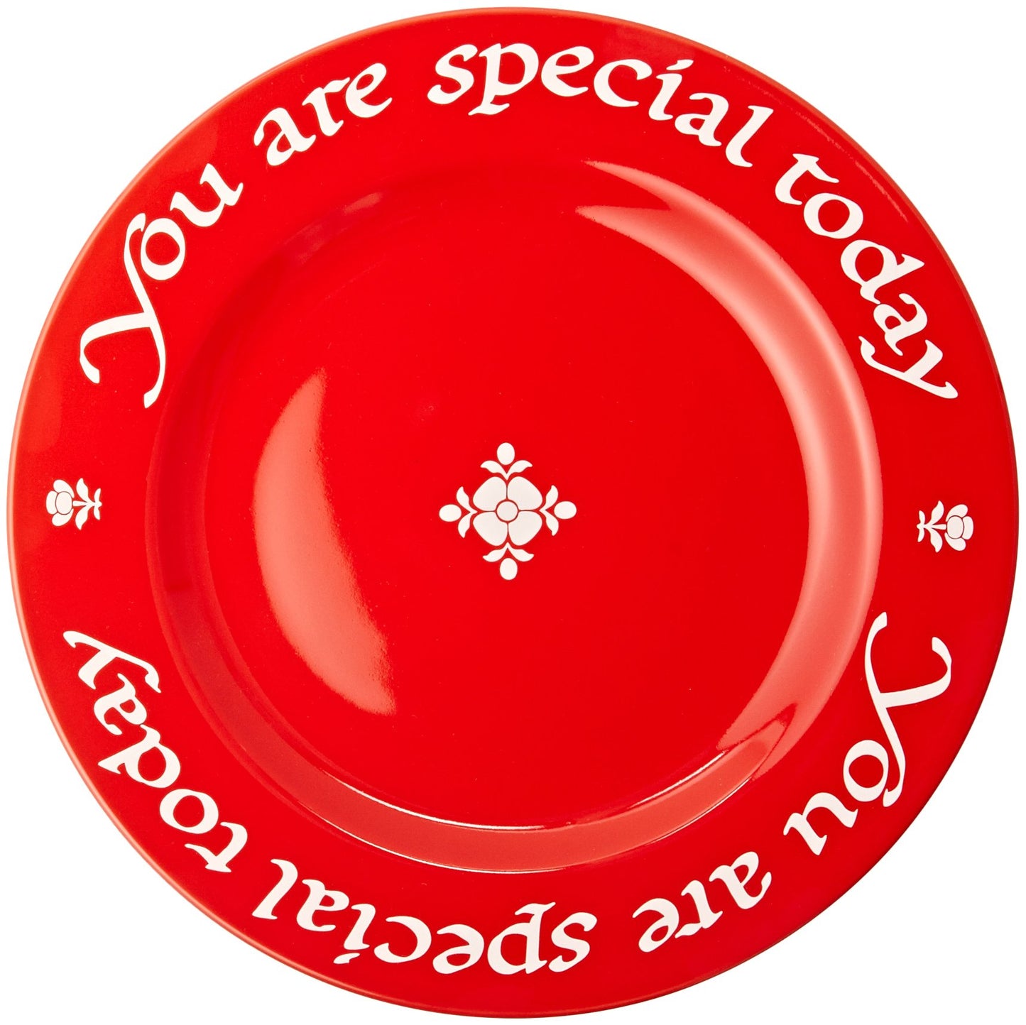 Waechtersbach Plate, You Are Special Today Cherry Red Plate