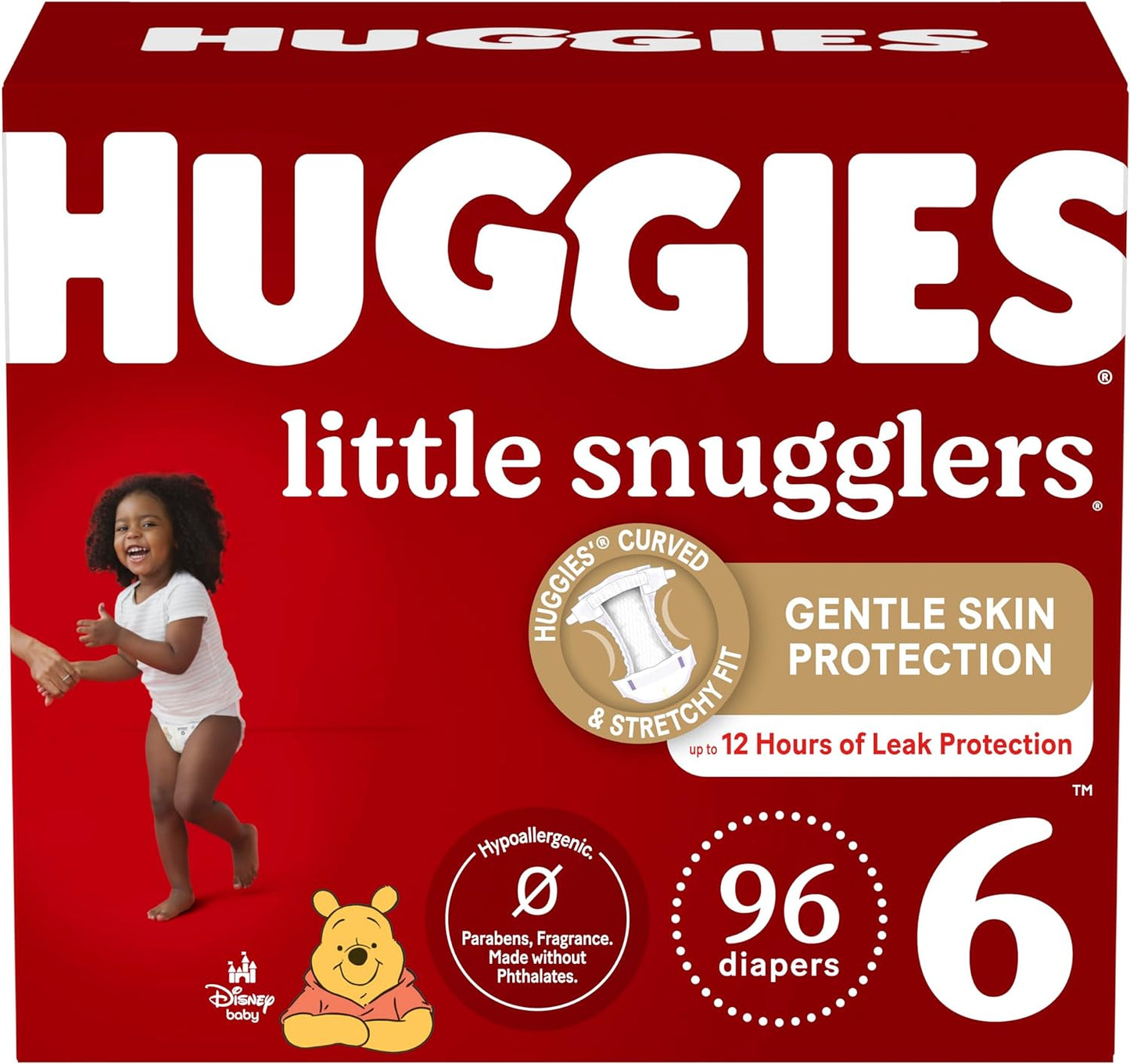 Huggies Newborn Diapers, Little Snugglers Baby Diapers, Size Newborn (up to 10 lbs), 128 Count