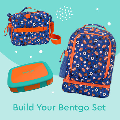Bentgo® Kids Brights Bento-Style 5-Compartment Lunch Box - Ideal Portion Sizes for Ages 3 to 7 - Leak-Proof, Drop-Proof, Dishwasher Safe, BPA-Free, & Made with Food-Safe Materials (Orange)