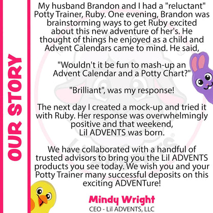 Potty Time Adventures Potty Training Advent Game | As Seen On Shark Tank | Wood Block Toys, Reward Chart, Activity Board & Stickers for Toilet Training | Unicorn Friends