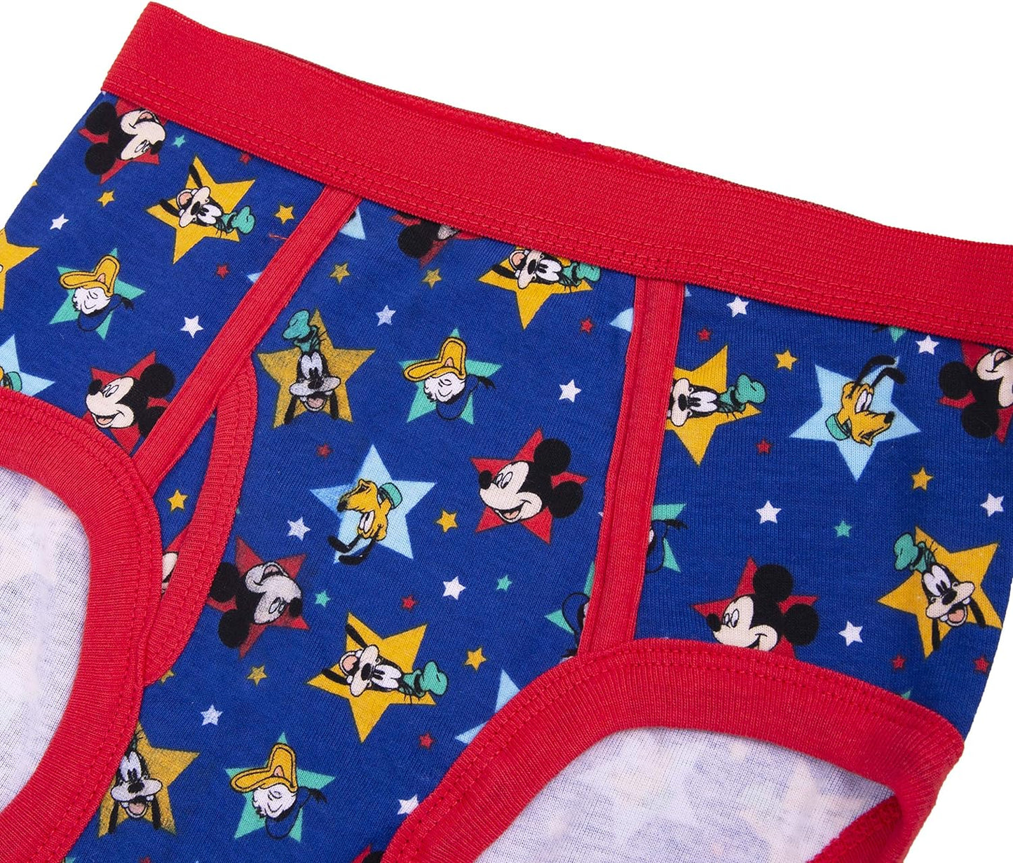 Disney Boys' Mickey Mouse 100% Combed Cotton Briefs Available in Sizes 2/3t, 4t, 4, 6 and 8