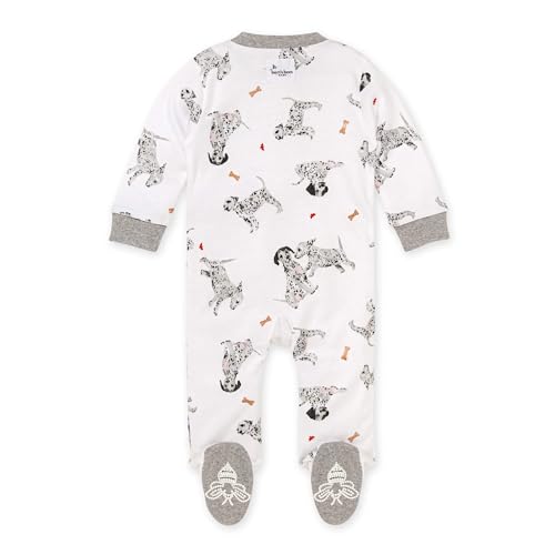 Burt's Bees Baby baby-boys Sleep and Play Pjs, 100% Organic Cotton One-piece Zip Front Romper Jumpsuit Pajamas