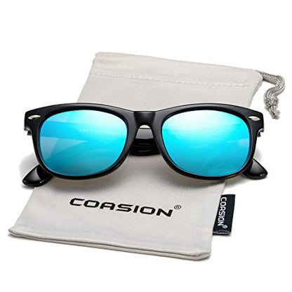 COASION Kids Polarized Sunglasses TPEE Rubber Flexible Shades for Girls Boys Age 3-9