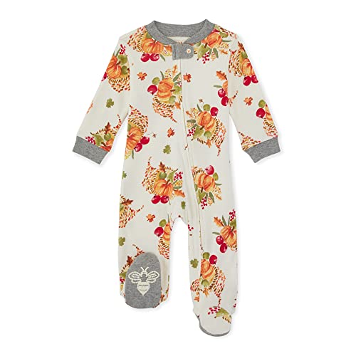 Burt's Bees Baby baby-boys Sleep and Play Pjs, 100% Organic Cotton One-piece Zip Front Romper Jumpsuit Pajamas