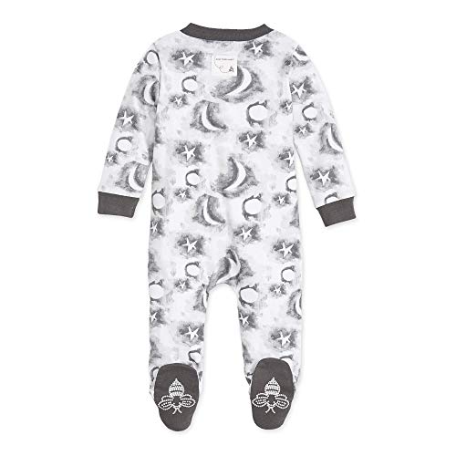 Burt's Bees Baby baby-boys Sleep and Play Pjs, 100% Organic Cotton One-piece Zip Front Romper Jumpsuit Pajamas