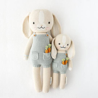 cuddle + kind Henry The Bunny Regular 20" Hand-Knit Doll – 1 Doll = 10 Meals, Fair Trade, Heirloom Quality, Handcrafted in Peru, 100% Cotton Yarn