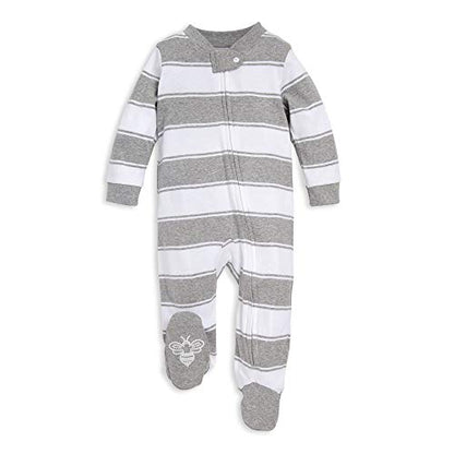 Burt's Bees Baby baby-boys Sleep and Play Pjs, 100% Organic Cotton One-piece Zip Front Romper Jumpsuit Pajamas