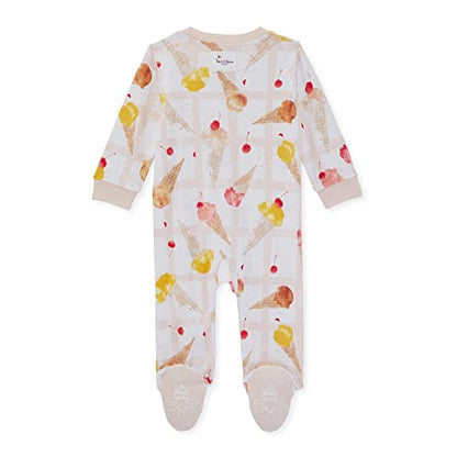 Burt's Bees Baby baby-boys Sleep and Play Pjs, 100% Organic Cotton One-piece Zip Front Romper Jumpsuit Pajamas