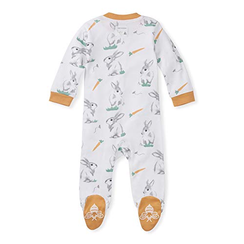 Burt's Bees Baby baby-boys Sleep and Play Pjs, 100% Organic Cotton One-piece Zip Front Romper Jumpsuit Pajamas