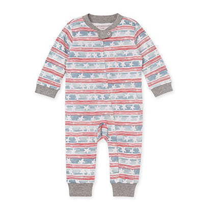 Burt's Bees Baby baby-boys Sleep and Play Pjs, 100% Organic Cotton One-piece Zip Front Romper Jumpsuit Pajamas