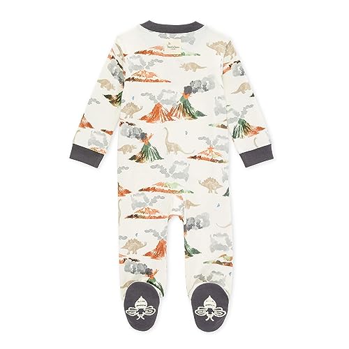 Burt's Bees Baby baby-boys Sleep and Play Pjs, 100% Organic Cotton One-piece Zip Front Romper Jumpsuit Pajamas