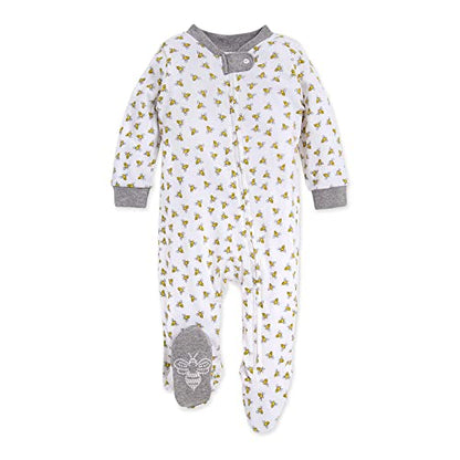 Burt's Bees Baby baby-boys Sleep and Play Pjs, 100% Organic Cotton One-piece Zip Front Romper Jumpsuit Pajamas