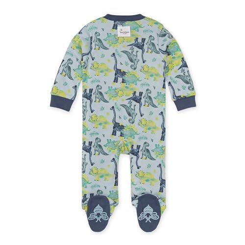 Burt's Bees Baby baby-boys Sleep and Play Pjs, 100% Organic Cotton One-piece Zip Front Romper Jumpsuit Pajamas