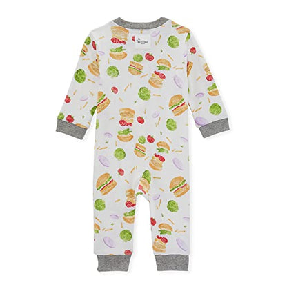 Burt's Bees Baby baby-boys Sleep and Play Pjs, 100% Organic Cotton One-piece Zip Front Romper Jumpsuit Pajamas