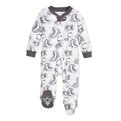 Burt's Bees Baby baby-boys Sleep and Play Pjs, 100% Organic Cotton One-piece Zip Front Romper Jumpsuit Pajamas