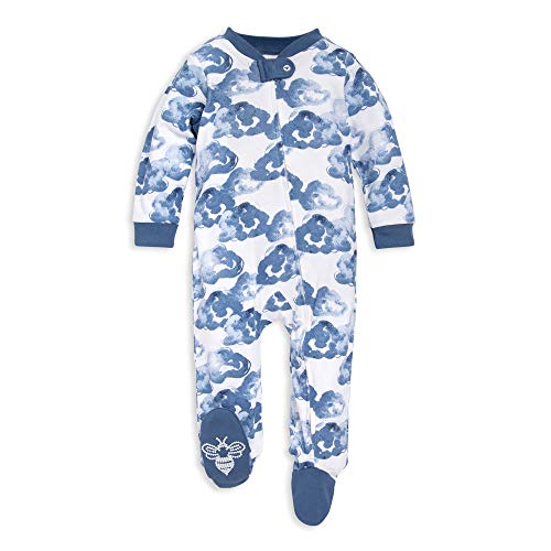 Burt's Bees Baby baby-boys Sleep and Play Pjs, 100% Organic Cotton One-piece Zip Front Romper Jumpsuit Pajamas