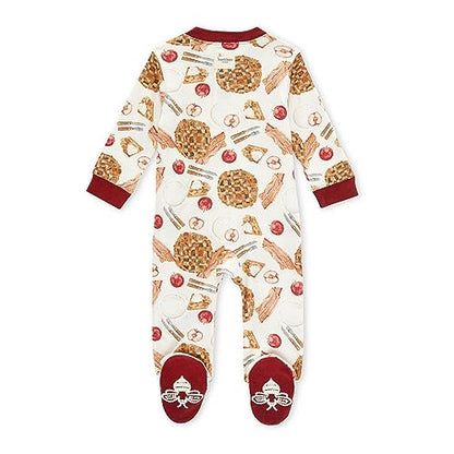 Burt's Bees Baby baby-boys Sleep and Play Pjs, 100% Organic Cotton One-piece Zip Front Romper Jumpsuit Pajamas