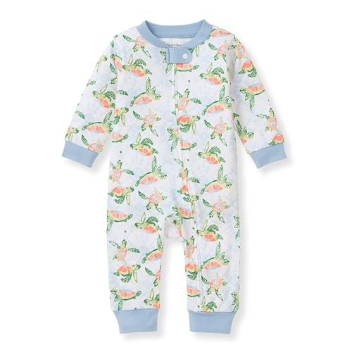 Burt's Bees Baby baby-boys Sleep and Play Pjs, 100% Organic Cotton One-piece Zip Front Romper Jumpsuit Pajamas