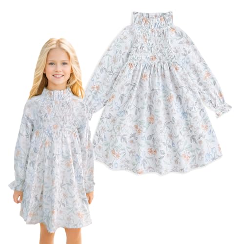 Simplee kids Baby Girls Casual Dresses Toddler Floral Dress Print Sundress Princess Dress