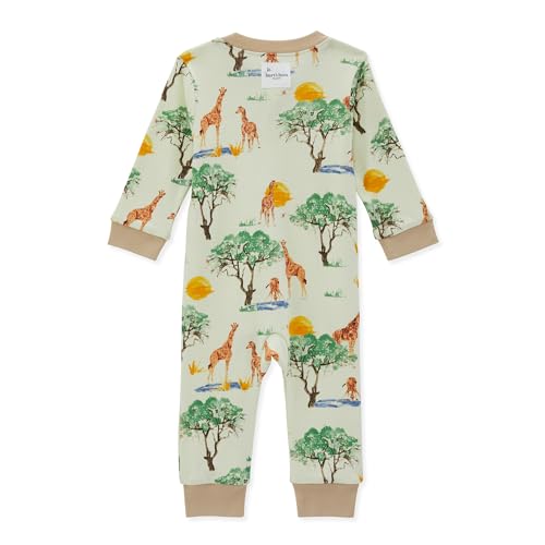 Burt's Bees Baby baby-boys Sleep and Play Pjs, 100% Organic Cotton One-piece Zip Front Romper Jumpsuit Pajamas