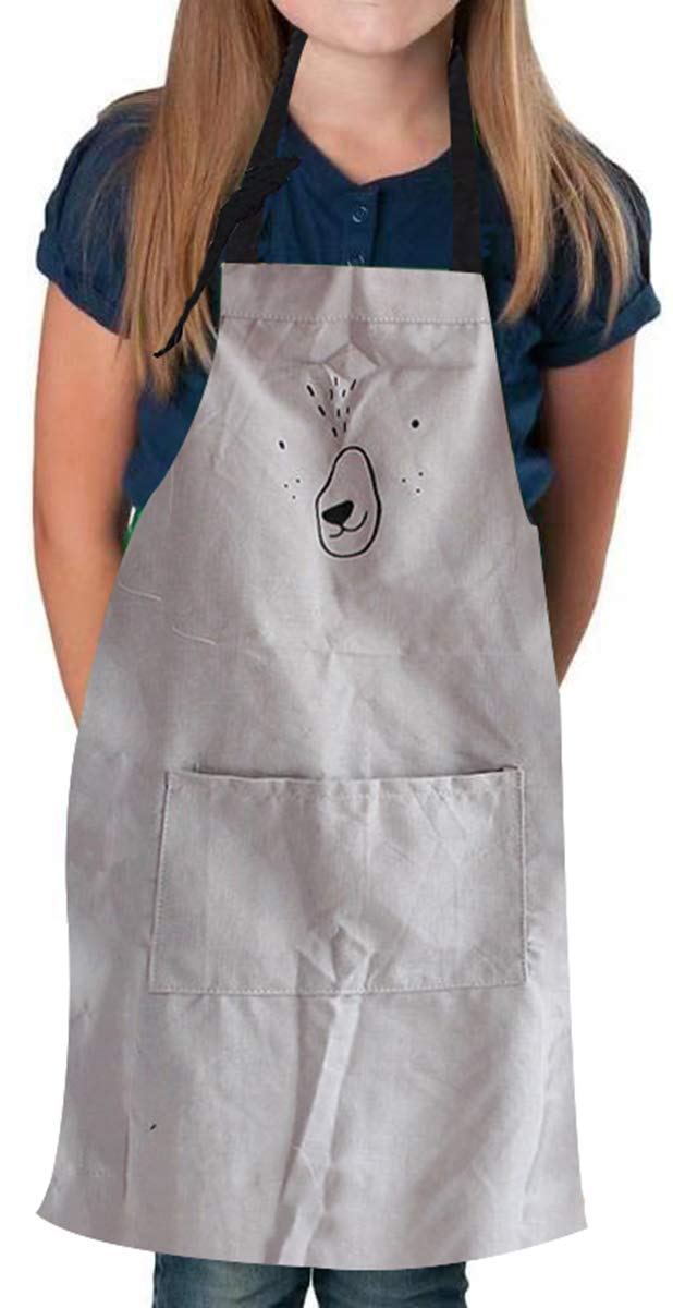 2 Pack Cotton Adjustable Parent and Child Apron with Pockets Mommy and Me Matching Set, Baking,Painting